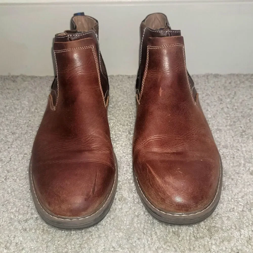 Nunn Bush Men's Fuse Plain Toe Chelsea Boot (Size 9)